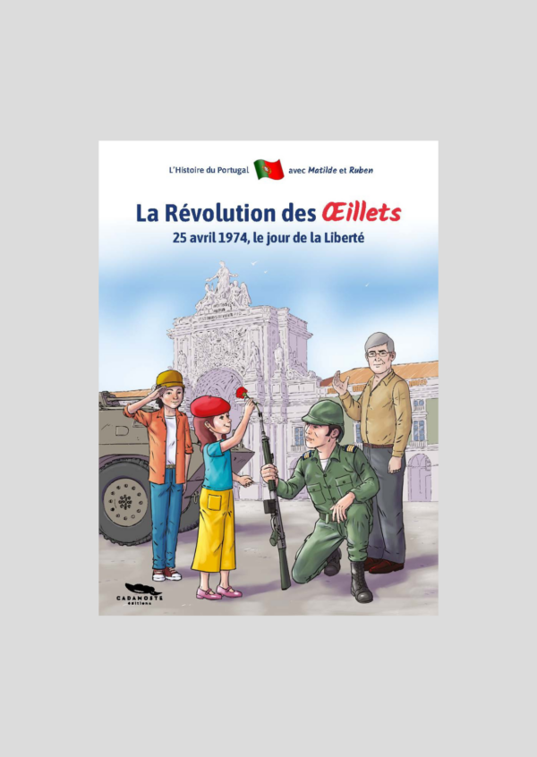 Couverture bande dessinée la révolution des Œillets de Sandra Canivet Da Costa et Jay Ruivo